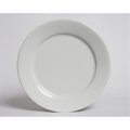 Tuxton China Alaska 6.25 in. Rolled Edge Plate - Porcelain White - 3 Dozen ALA-062
